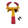 Adjustable Trailer Wheel Stop Lock Locking Clamp (Includes 2-Keys)