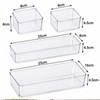 Clear Plastic Drawer Organizers for Makeup, Jewelry & Office Supplies