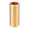 3/4 Inch (25 mm) Threaded Nipple, Brass Barrel Nipple, Threaded