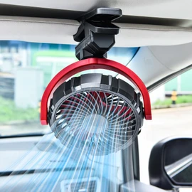 xuenair Battery Powered Clip On Fan for Car Visor Back Seat Roof Handles, Portable Car Fan Rechargeable for SUV Van RV Pickup Truck Camping Desk Bed Stroller Baby Crib, Quiet 360 Rotation