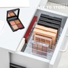 2 Pack Acrylic Makeup Palette Organizer,7 Spaces Plastic Makeup Holder