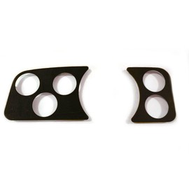 Pirate Mfg Bug Type 1 Dash Panel Kit, 3 Gauge Hole, 2 Hole Gauge Panel, Black Kt-1035