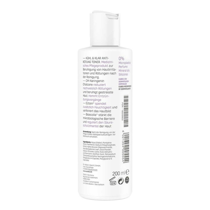 Eubos Cool & Clear Anti-Redness Toner 200 ml