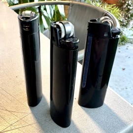 BIC (Qty 1) Brand New BIC All Black Collectible Lighter Black On Black