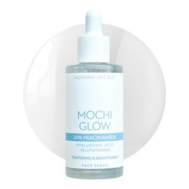 Mochi Glow - Suero de niacinamida al 20% para cara, suero de piel de alta potencia para apretar los poros con ácido hialurónico y glutatión, suero ant