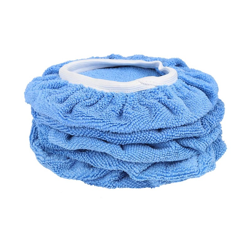 X AUTOHAUX 5pcs 7-8 Inch Microfiber Car Polishing Buffing Pad