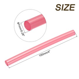 sourcing map 12pcs Mini Hot Glue Sticks for Mini Glue Gun, 4-inch x 0.28-inch Glue Gun Sticks for Art DIY Craft, Hot Red