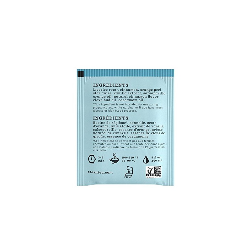 Stash Stash Tea Licorice Spice Herbal Tea, Box of 100