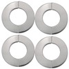 JJHXSM 4pcs 2.5" Snap On 304 Stainless Steel Round Cover,