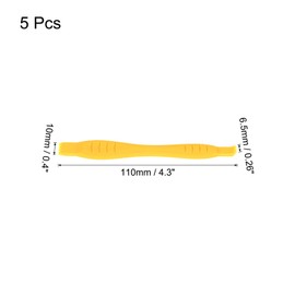 MECCANIXITY 5pcs Universal Pry Spudger Tool, Phone Pry Opening Tool Plastic Crowbar for Cell Phone, PC, Laptop Tablet Screen Repairing, Yellow