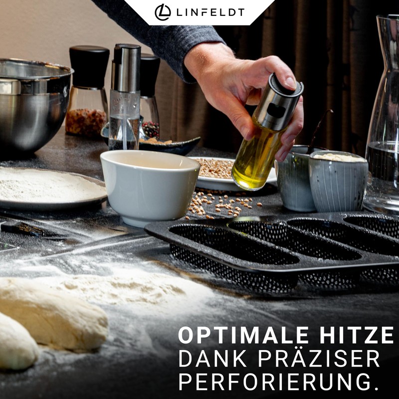 LINFELDT® Mini Baguette Baking Mould 18 x 7 cm –