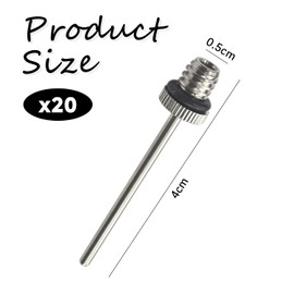 20 Pieces Of Metal Ball Needle, Inflatable Pump Ball Needle, Ball Inflatable Accessories For Balls, Suitable For Basketball, Football, And Rugby.