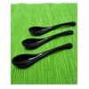 Aoba 544166 Anti-Bacterial Mini Spoon, 3 Piece, Black, Dishwasher Safe