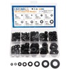 URLWALL 500Pcs Nylon Flat Washer Assortment Set, Washers Metric Sealing