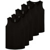 Real Essentials 5 Pack: Men's Dry-Fit Muscle Tank Top Sleeveless