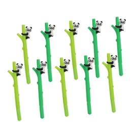 VILLFUL 10pcs Cartoon Panda Gel Ink Pens for Students Writing Stationery Tip Cute Design for School and Office Supplies