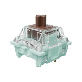 Zhouwang Gateron Jade Series 3.0 Brown Keyboard Switches,Tactile 3-Pin 55gf 20mm Dual-Stage Spring Pre-lubed Switches for MX Mechanical Keyboard(Brown,108Pcs)