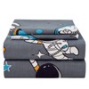 JSD Grey Astronaut Kids Sheet Set Full Size, 4 Piece