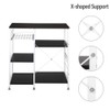 DESIGNSCAPE3D Kitchen Bakers Rack with Hooks, Microwave Stand 3-Tier Utility