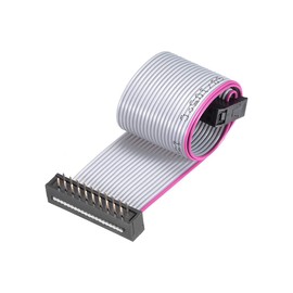 sourcing map IDC Wire Ribbon Cable FC/FD Male A Type 20 Pin Pitch 2.54 mm 0.2 m Long