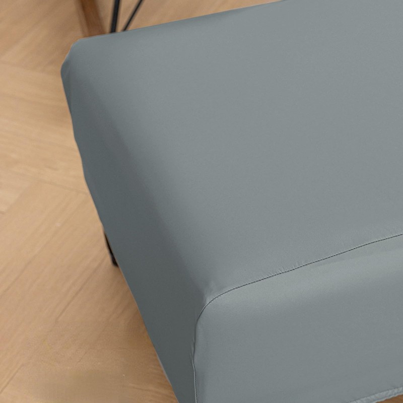 Aunite PU Leather Ottoman Cover,Waterproof Rectangle Footrest Covers,Stretch Soft Ottoman