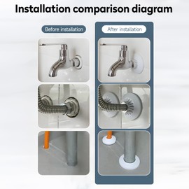 FUZVOL 12 PCS White Radiator Pipe Covers - Small Caps & Collars for 15mm Water Pipes