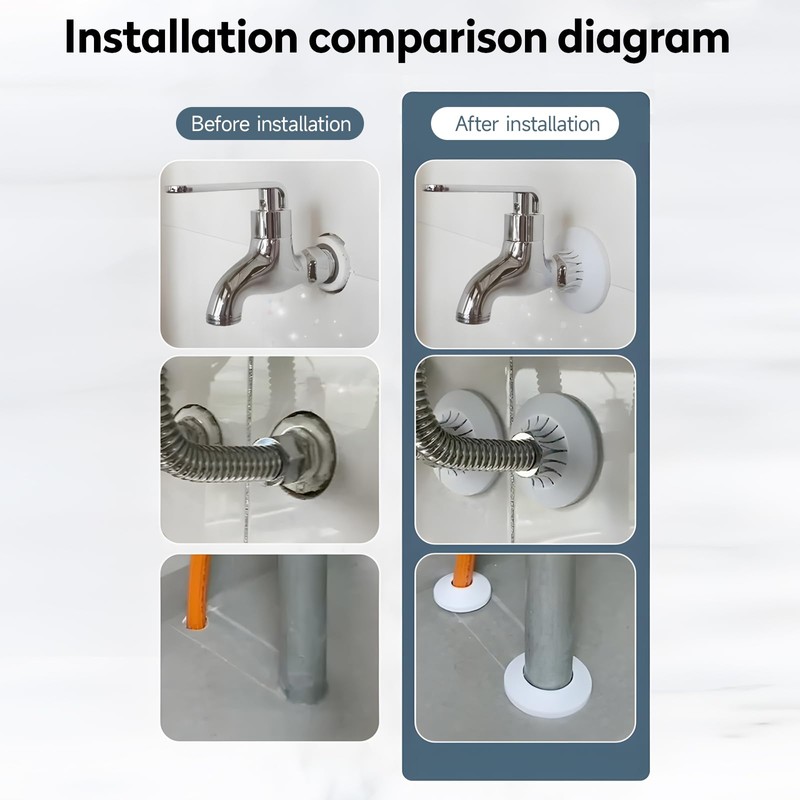 FUZVOL 12 PCS White Radiator Pipe Covers - Small Caps