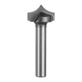 HARFINGTON Point Cutting Roundover Router Bit 5/16" Radius 1/4" Shank 5/8" Cutting Diameter 2 Flute Round Over CNC Router Bit for 2D and 3D Carving Woodworking Engraving Tool