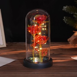 LIAN Rose Flower for Women, Forever Rose Flower Lamp, Mothers Day Flowers for Mom, Birthday Gifts Women, Rose Gifts. Valentine's Day, Mother's Day, Christmas, Anniversary, Birthday Gifts.