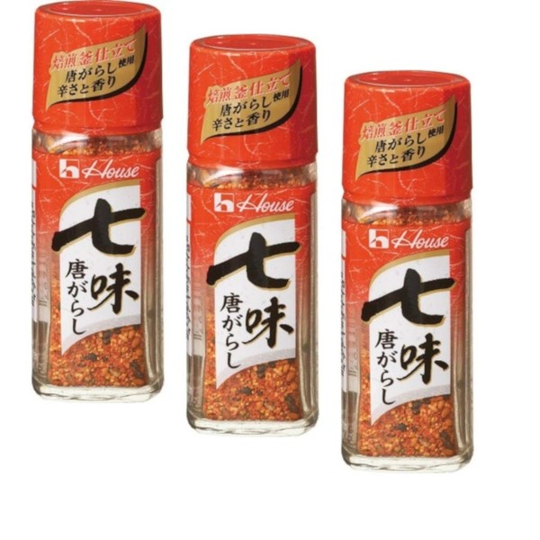 Japanese Shichimi Togarashi, Seven Flavor Chili Pepper Spice Mixture, Set of 3x17g
