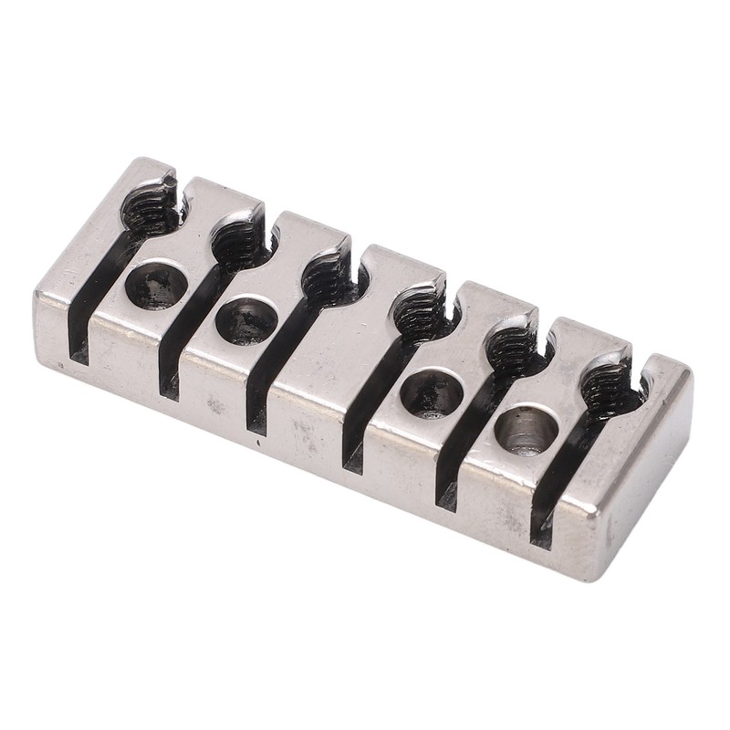 6 String Lock with Screws Metal Headless Guitar Bridge String