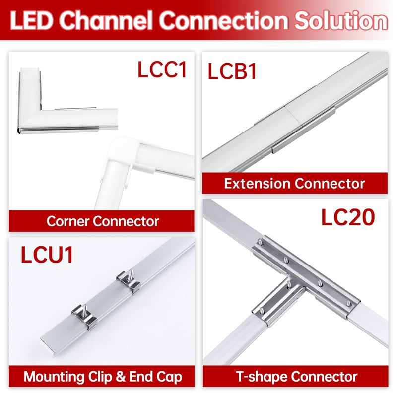 Muzata 10Pack Extension Connector for LED Channel fit Muzata U1SW