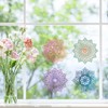 GORGECRAFT Pack of 4 Mandala Window Stickers, Static Flower of