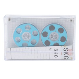 Reel to Reel Blank Cassette Tape 46 Minute Recording Time Low Noise DIY Blank Music Cassettes for Recording Music Blue