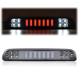 G-PLUS LED 3rd Rear Type I Brake Light Cargo Lamp Compatible with Ford F250/F350/F450/F550/Super Duty 1999-2016,Smoky Lens Chrome Housing YC3Z13A613BA,CC3Z13A613B