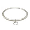 ACECHANNEL Stainless steel lockable collar necklace choker (Silver Brushed, 110MM)
