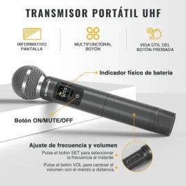 Pwh-4200 Micrófono Inalámbrico De Mano Para Ptu-52/5200/4200