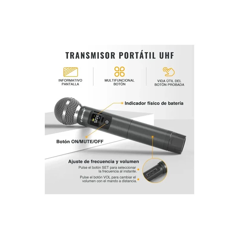 Pwh-4200 Micrófono Inalámbrico De Mano Para Ptu-52/5200/4200