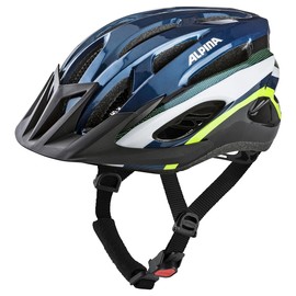 Alpina Sports Unisex - Adult SMU Cycling Helmet, Dark Blue-Neon, 58-61