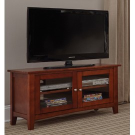Alaterre Shaker Cottage TV Stand, 36-Inch, Cherry