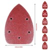 60 PCS Mouse Detail Sander Pads, 5 Holes Triangle Sandpaper,