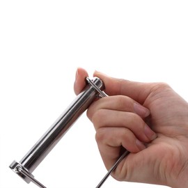 2 Pack Large Safety Coupler Pin 1/2" x 3.54"(12.6mm x 90mm), Full Marine Grade 316 Stainless Steel Heavy Duty Shaft Locking Pin