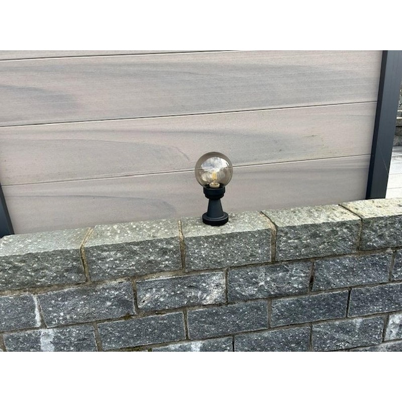 Ball Light Outdoor Light Tower Transparent Smoke Diameter 15 cm