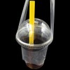 FERENLI 12.5x23cm 100 Pcs Clear Plastic Handle Drink Containers Bags