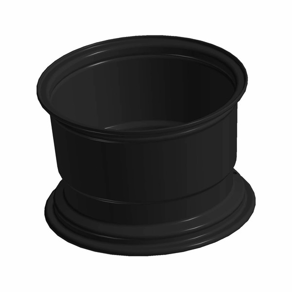 Polaris RZR Wheel, Rear, 12 x 8, Cast, Flash Black,