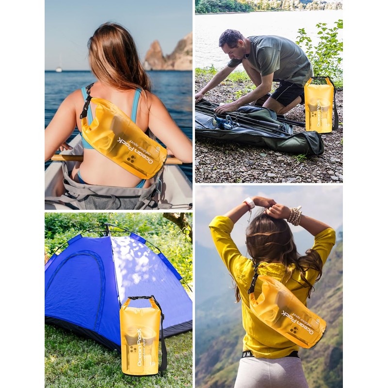 Henrycares Dry Bag Waterproof Bag, 20L 10L 5L 2L Waterproof