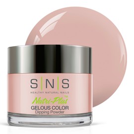 SNS Healthy Natural Nails SNS Nail Dip Powder, Gelous Color Dipping Powder - Cupcake Mimosa (Pink) - Long-Lasting Acrylic Nail Color Lasts 14 Days - Low Odor & No UV Lamp required - 1 oz