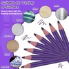36Pcs Purple Marking Pencil Purple Glass Marking Pencil Carpenter Pen-cil
