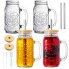 EABOSON 4 Pack 24oz Mason Drinking Jars with Lids and