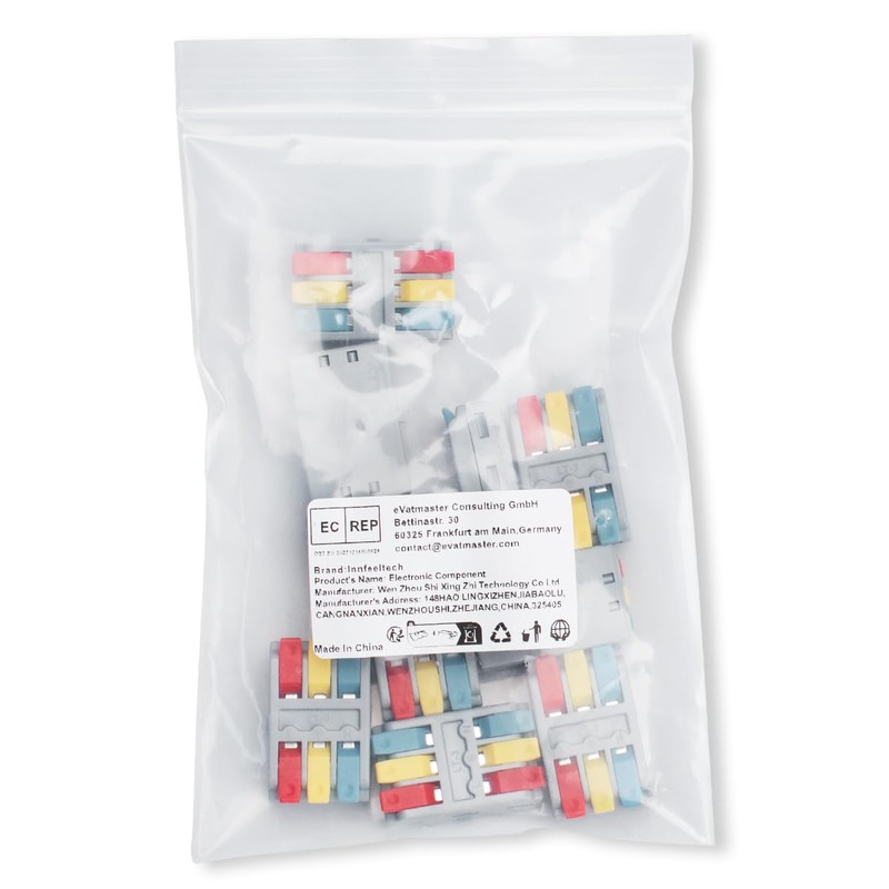Innfeeltech 10 Pcs Connecting Ternimal, 3 In 3 Out Connection